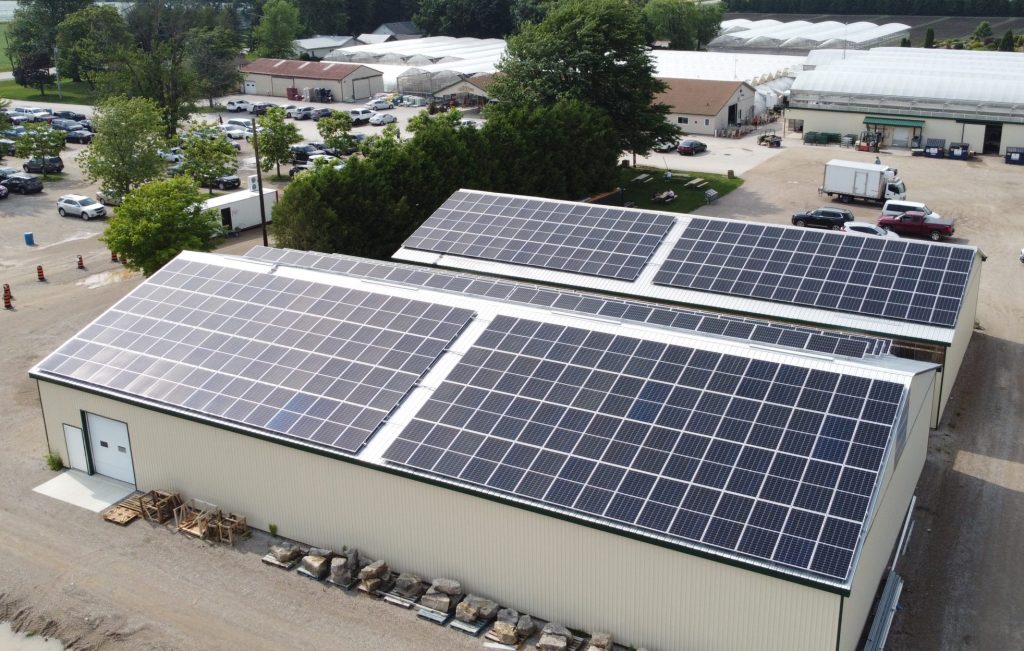 Heemans solar panels on top of their building